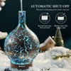 Porseme Silver Plated Essential Oil Diffuser Glass Aromatherapy Ultrasonic Humidifier