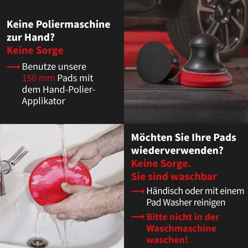 detailmate 2 x Menzerna Hard Pad for Wax