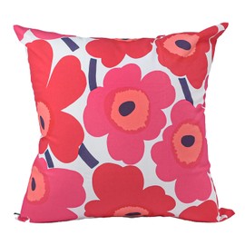 Marimekko Throw Pillow Cover 50 x 50 cm Pieni Unikko Red White 064163 001