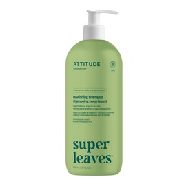 ATTITUDE ATTITUDE Nourishing Hair Shampoo, EWG Verified, For Dry and Damaged Hair, Naturally Derived Ingredients, Vegan and Plant Based, Grapeseed Oil and Olive Leaves, 32 Fl Oz