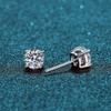 PRETTERY Silver Stud Earrings for Women, 3 Pairs Sterling Silver