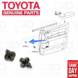 Toyota 14 - 19 TOYOTA TUNDRA INTERIOR DOOR PANEL TRIM BOARD CLIP BROWN QTY 2 OEM NEW