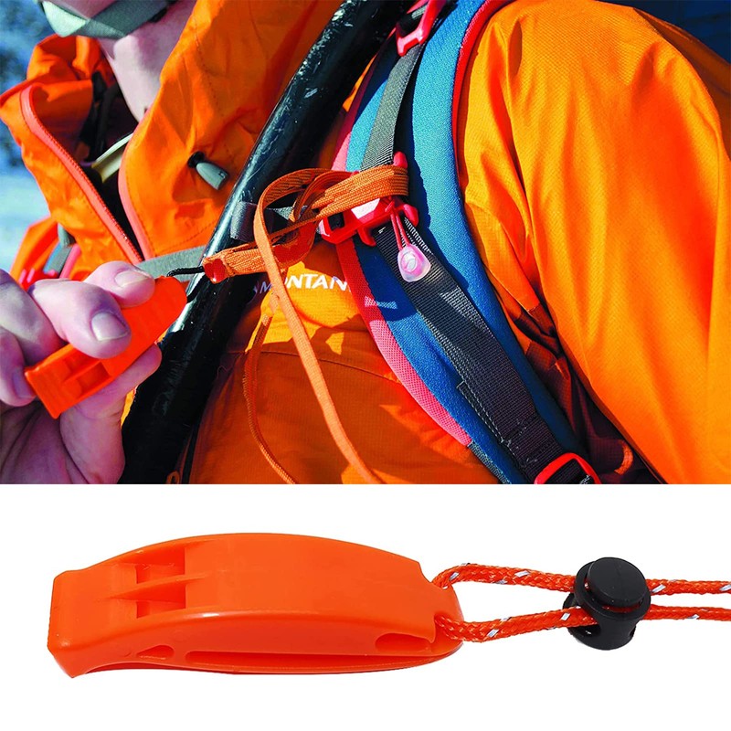 2 PCS Whistles with Reflective Lanyard Emergency Whistle, Safety Whistle