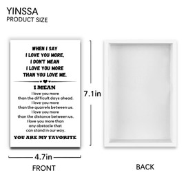 First Valentine Gift For Boyfriend 1st Valentines Gifts For Him Couples I Love You Box Office decor Valentines Day Gifts For Husband Anniversary Long Distance Relationship Gift Wooden Box