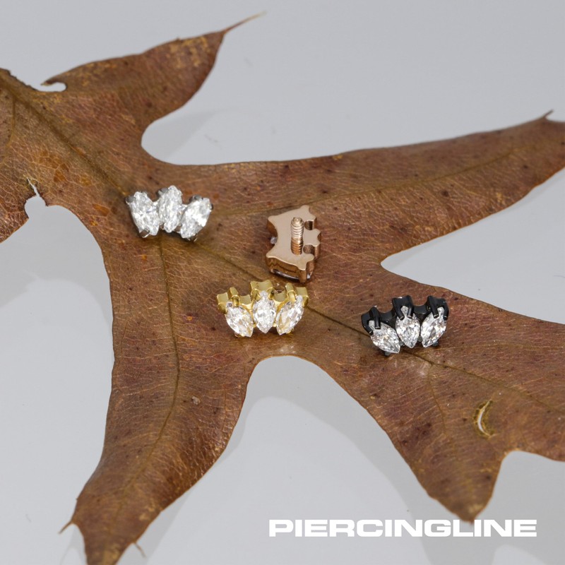 PIERCINGLINE Titanium Screw Attachment with External Thread 0.9 mm |