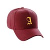 Daxton Structured Baseball Hat Cap Curved Visor Old English Font