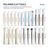 24 in 1 Pottery & Clay Sculpting Tools with Assorted