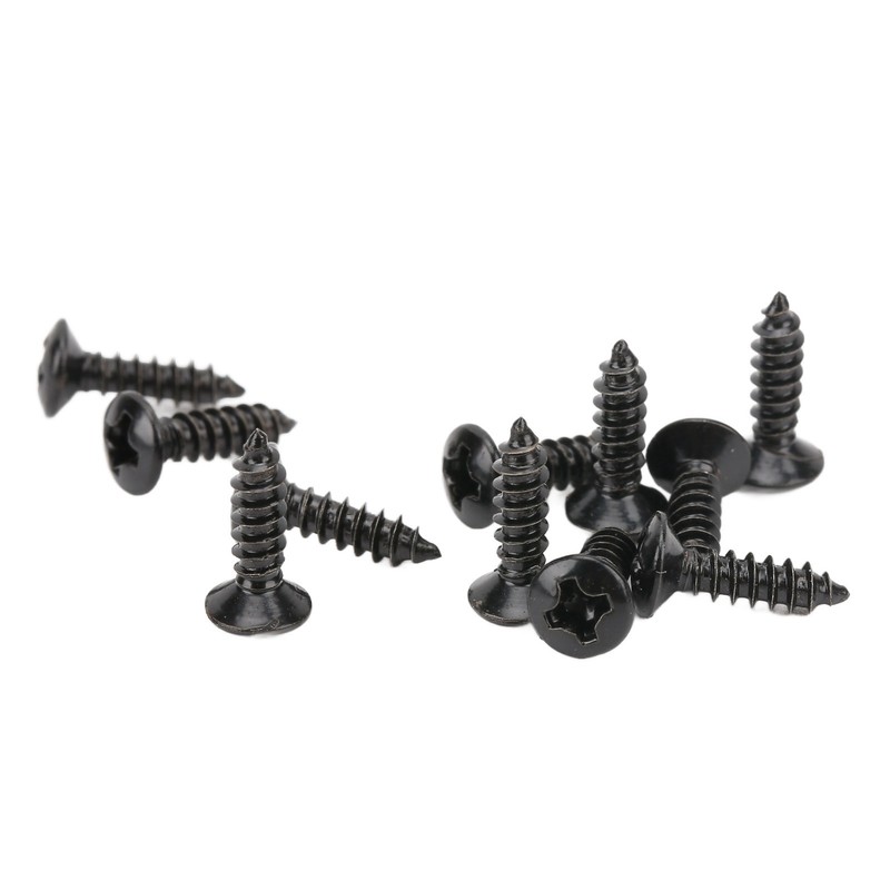 100PCS Guitar Pickguard Screws Metal Guard Plate Mounting Screw Electric