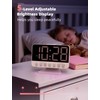 Odokee Digital Alarm Clocks for Bedrooms: Large Bold Number 5