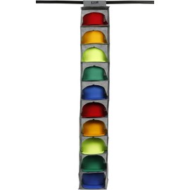 Timotech Organizador de Gorras de Armario Colgante de 10 Espacios, Porta Gorras para Proteger tus Gorras, Perchero para Gorras, Soporte para Gorras, Hat Organizer