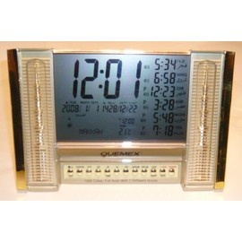 Auto Islamic Azan Clock with Qibla Direction QAC1505 (Golden Color)