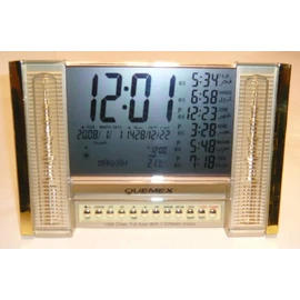 Auto Islamic Azan Clock with Qibla Direction QAC1505 (Golden Color)
