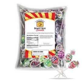 Charms Blow Pop Bubble Gum Filled Lollipop Candy Assorted Fruit Flavors Bulk Individually Wrapped Candy (2 Pounds)