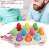Children Wood Math Number Counting Matching Game Hedgehog Shaped Puzzle