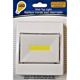 LED Wall Tap Light, White