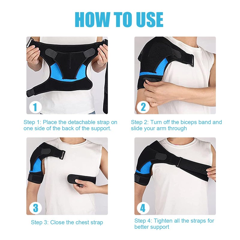 KEORHEZ Shoulder Brace for Men and Women High-Quality Neoprene Shoulder