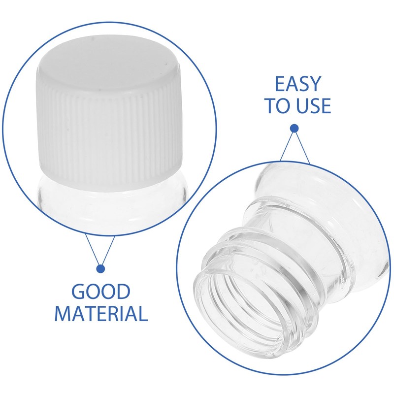 25pcs 10ml Sample Bottles Refillable Plastic Transparent Lotion Bottles Shower