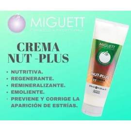 Crema Facial Miguett Nut-Plus 270ml Hidratante Antiedad Antipuntos Negros