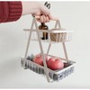 LANDTOM® 2 Tier Countertop Fruit Basket Bowl for Kitchen, Kitchen