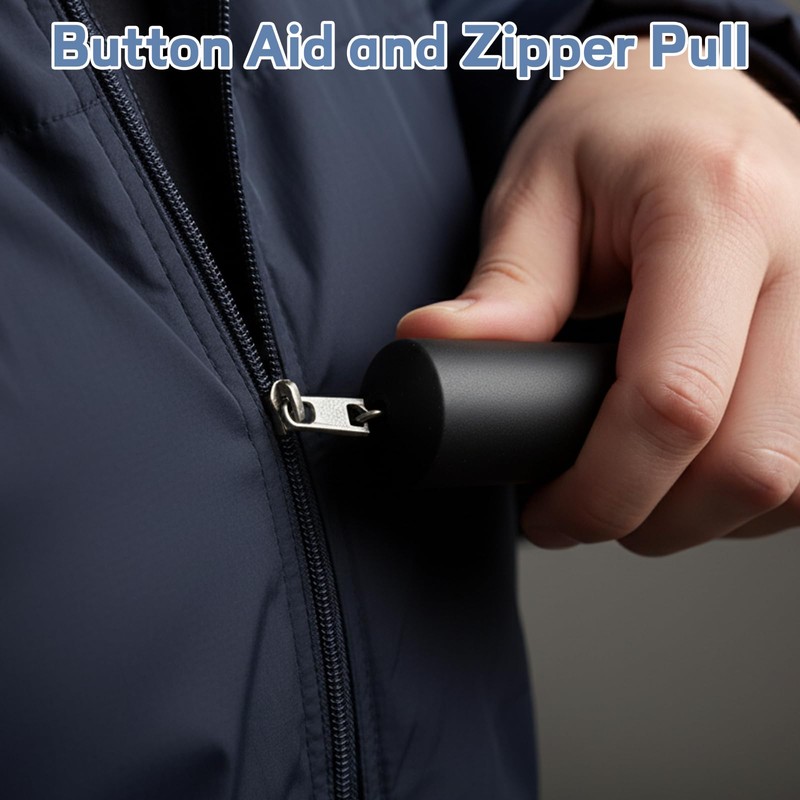 2 Pack Button Hook for Seniors, Premium Stainless Steel Button