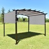Eden's Decor Straight Flat Edge Sun Shade Sail with Grommets,