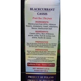 Black Currant Fruit Tea 80g (1 pack)