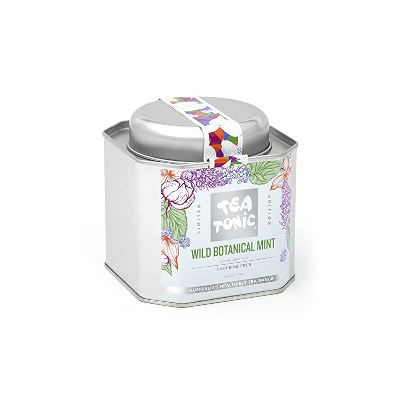 Wild Botanical Mint Tea Loose Leaf Caddy Tin - Limited