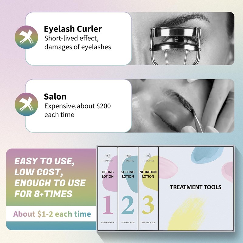 PERMANIA Lash Lift Kit, Tube Design Easy to Apply Brow