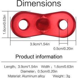 Jubaopen Pack of 30 Luminium Alloy Guyline Tent Tensioners Tent Accessories Cord Adjuster 5 mm Tent Tensioner Rope Plate Rope Tensioner for Tent Outdoor Hiking Camping Picnic (3.9 x 1.6 cm)