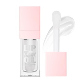 CHIFURE Hydrating Lip Glow Oil, Plumping Lip Gloss, Moisturizing Lip Gloss Lip Balm, Transparent Lip Oil, Non-Sticky Long Lasting Lip Gloss, Tinted Lip Balm for Lip Care,0.28 OZ (#000-Clear, 0.28 OZ)