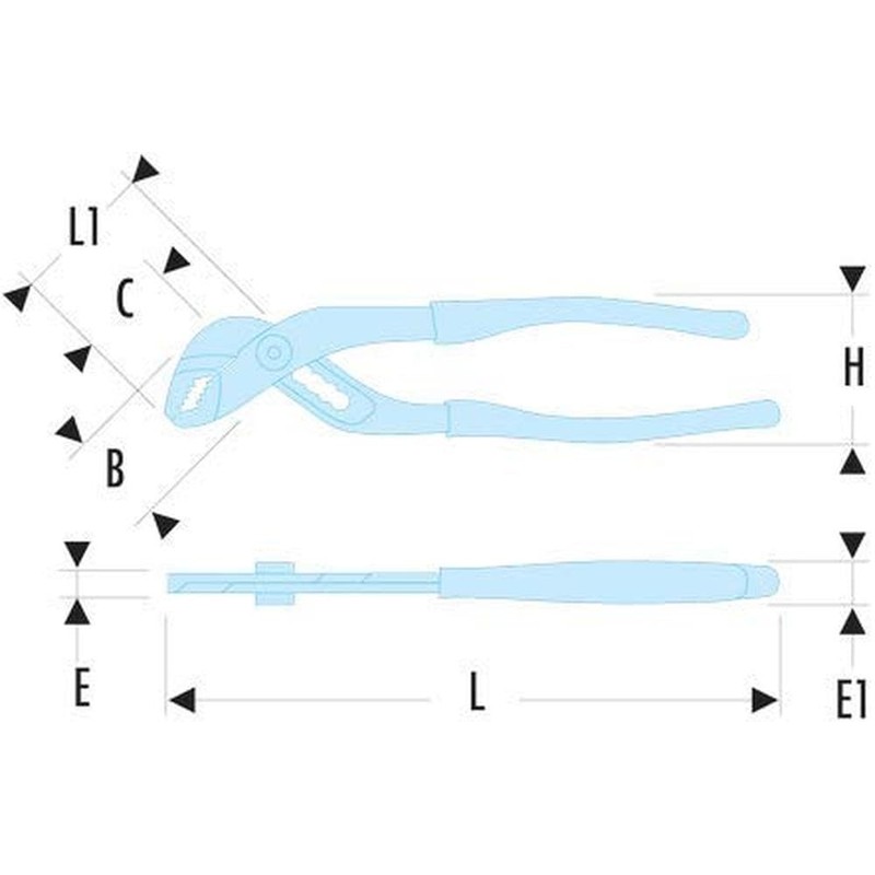 Facom 181 a.25g – Tongue-and-Groove Pliers Locking 250 mm
