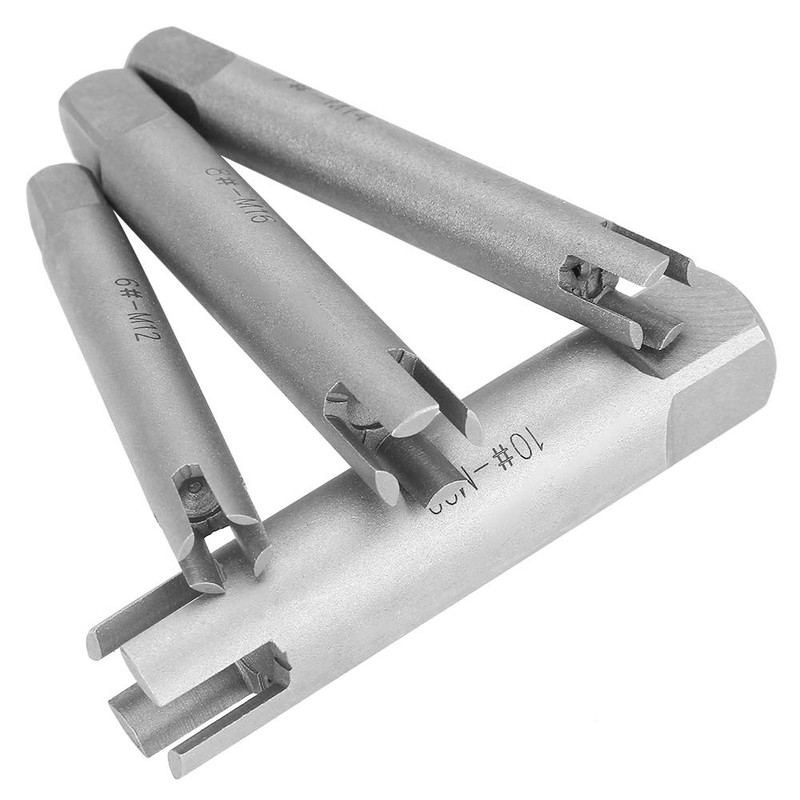 Stripped Screw Tap Extractor Set,Steel Broken Head Taps Remover,High Speed