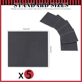 Hilitchi 5Pcs 11 Gauge 3x3 Inch Welding Plate, Mild Steel Welding Coupons Weld Practice Kit Welding Steel Practice and Training for Welding, Cutting, Brazing