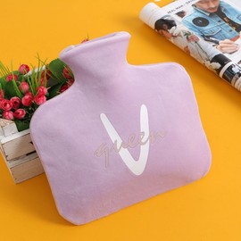 Lettering thermal water bag (800ml) (purple) Poultice bag