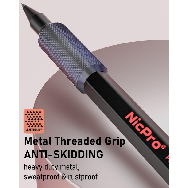 Nicpro 5 Pack 2mm Mechanical Pencils Set with Case, 65