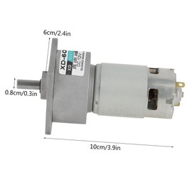 DC12V / 24V 35W Mini DC Gear Motor, Industrial Automation Gear Motors, Metal Speed Adjustable, Large Torque Motor CW/CCW (12V 50rpm)
