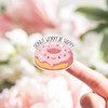 Pink Donut Worry Be Happy Stickers Roll,Cute Happy Mail Stickers,Handmade