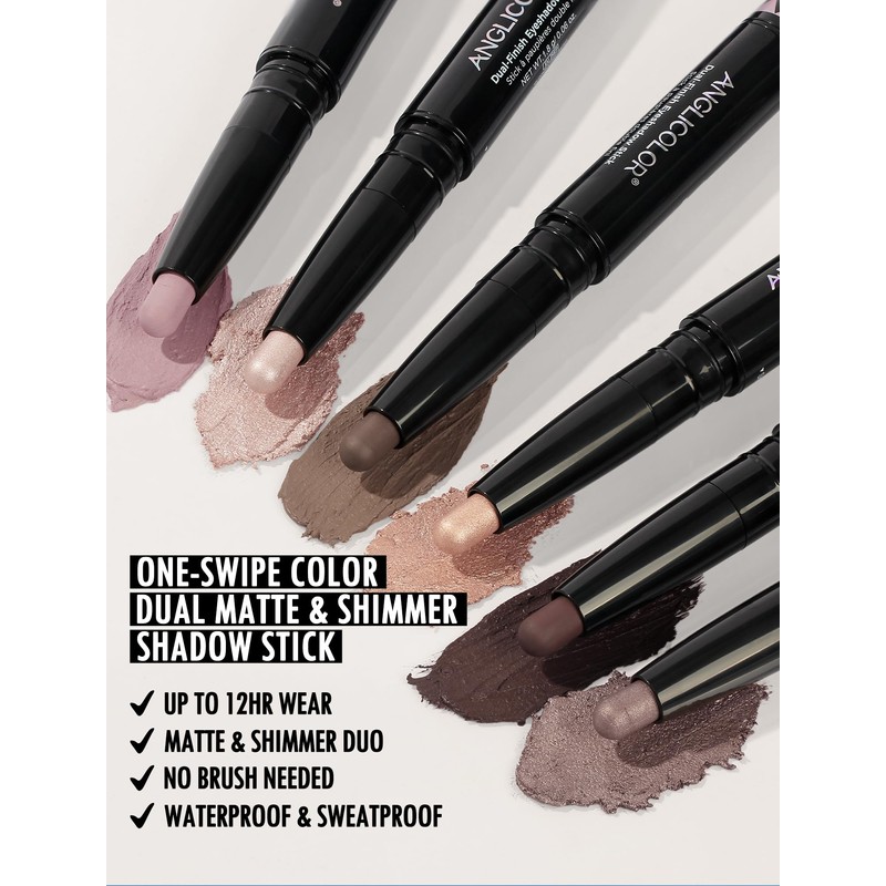 Anglicolor Dual-Ended Cream Eyeshadow Stick Matte & Shimmer Long-Lasting