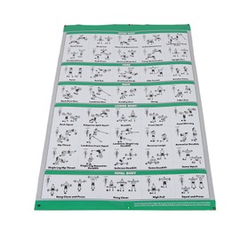 60x90cm Barbell Workout Exercise Posters Clear Full Color Images Barbell Fitness Home Gym Poster