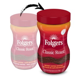 Folgers Classic Roast Instant Coffee, 8-Ounce Jar