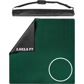 Feltectors Board Game Mat for 32 x 32 in Tables, Mahjong Mat with Carrying Bag, Neoprene Playmat, Table Cover for Board Games, Tile, Poker, RPG and Dominoes - Green