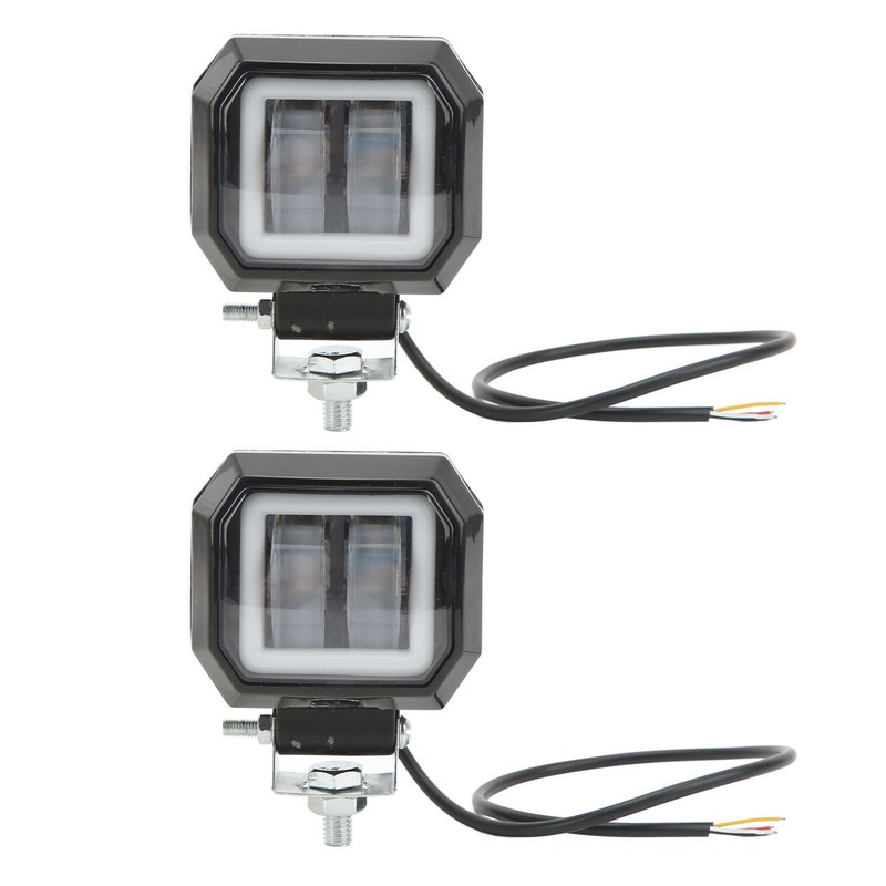 20 W 6500K LED Square Light Bar Spotlight DRL Angel