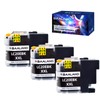 LC20BK XXL LC20E Black Ink 3-Pack Super High Yield Compatible
