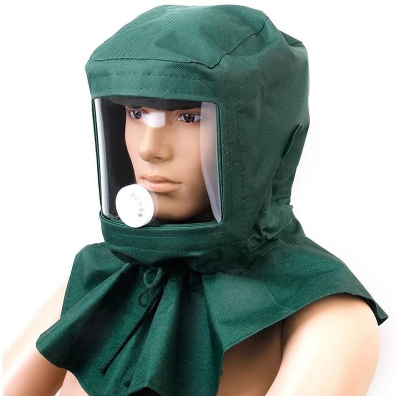 Sand Blasting Hood Cap Canvas Shawl Sandblaster Protective Face Cover