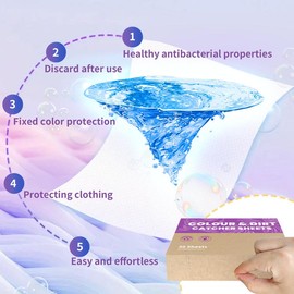 Eco - Friendly Color Catcher Sheets for Laundry, Allow Mixed Washes, Prevent Color Runs, and Maintain Original Color of Clothing - 30 Sheets - Color: Color Catcher Sheets (3 Counts)