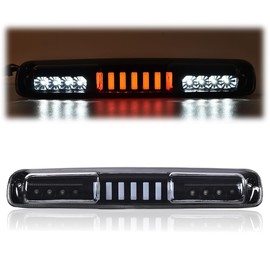 DOTCOM LED 3rd Brake Light,Compatible with 1999-2007 Chevy Silverado/GMC Sierra 1500 2500 3500 & HD,Third Rear Stop Light Cargo Lamp,Smoky Lens Black Housing Type I