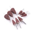 GOSONO 12pcs 6mm Shank 80 Grit Cone Deburring Flap Sanding Polishing Wheel Rotary Tool[16mm,20mm,25mm,30mm]