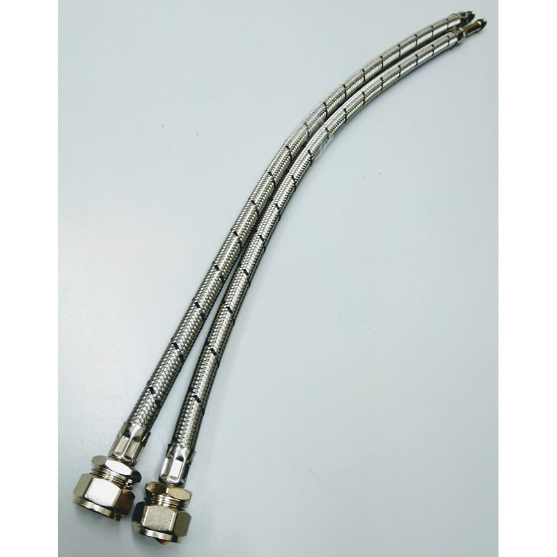 AK AK Pair of Flexible Monobloc Tap Waist Connector Compression