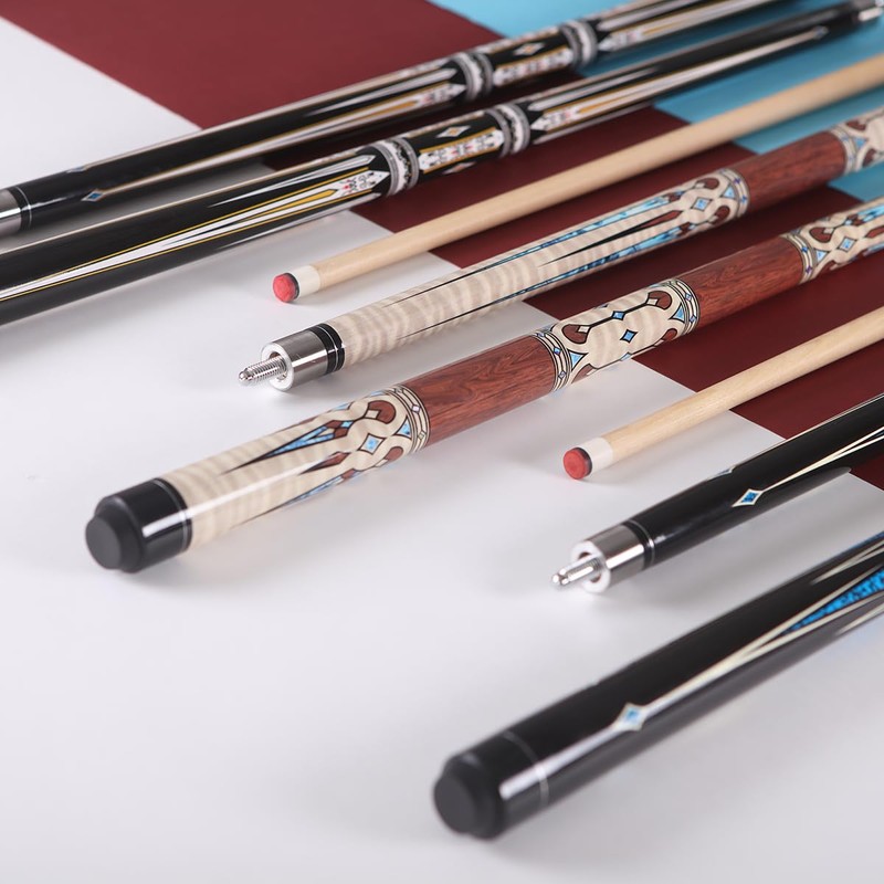 Walkerby 58" Professional Pool Cue Stick Set- Canadian Maple Shaft