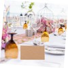 Mobestech 100pcs Blank Name Plates for Weddings Table Cards for